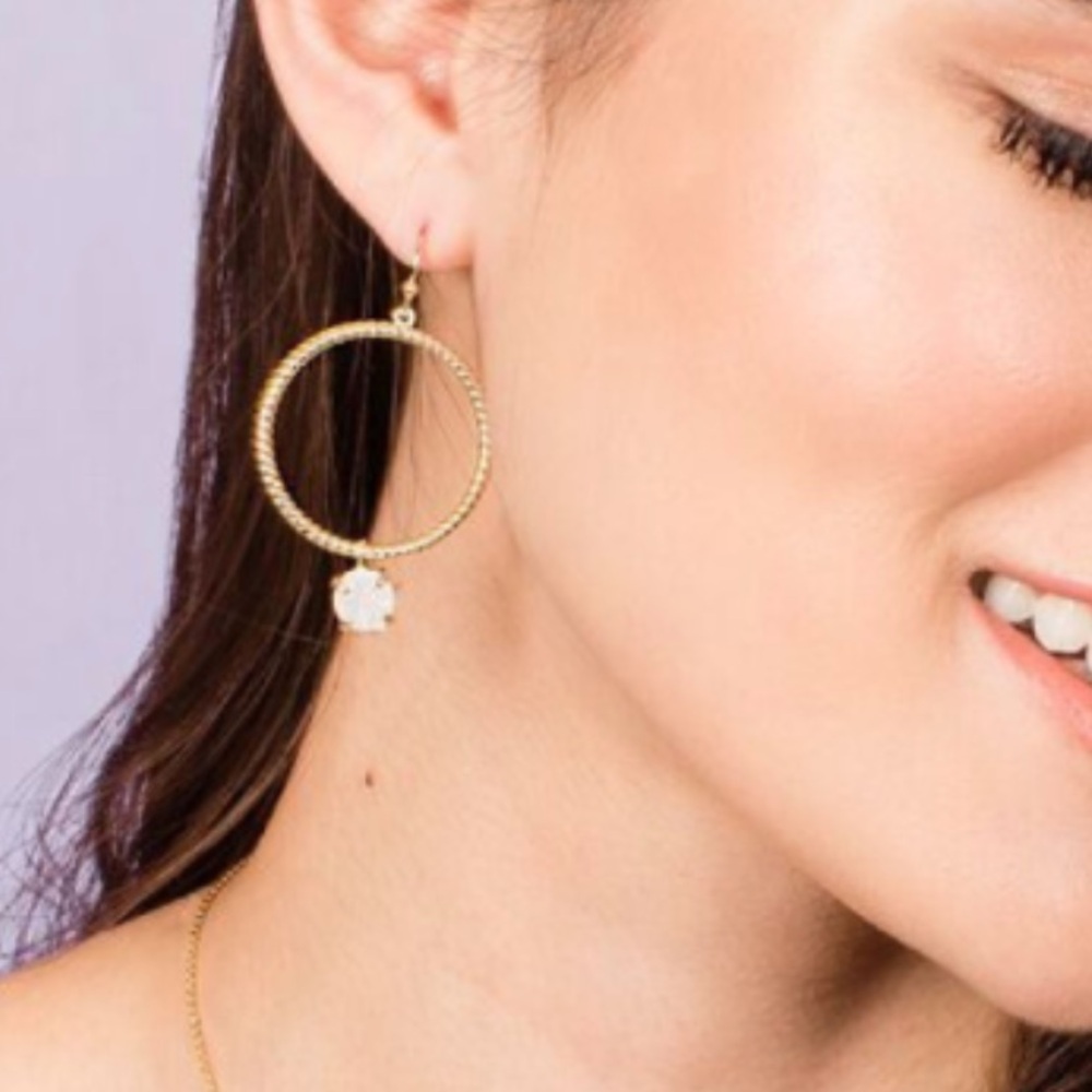 Ava Rose Lowell Hoop Earrings